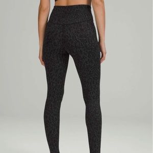 Lululemon Base Pace High-Rise Running Tight 28", Leopard Camo Deep Coal Multi 10